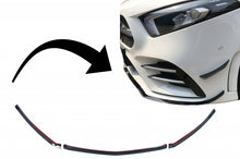 Afbeelding in Gallery-weergave laden, MERCEDES A35 A45 AMG W177 V177 voorbumper lip (04.2018-up)Design Black Edition