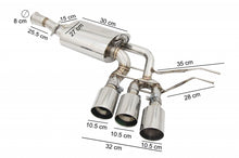 Afbeelding in Gallery-weergave laden, G-Klasse uitlaatsysteem G500 G55 G63 G65 Triple Muffler Valvetronic RVS