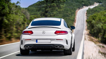 Afbeelding in Gallery-weergave laden, C Coupe 63S look AMG Diffuser uitlaattips 2014 tot 2019 Chrome of zwart.