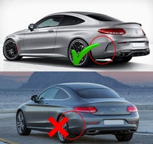 Afbeelding in Gallery-weergave laden, C Coupe 63S look AMG Diffuser uitlaattips 2014 tot 2019 Chrome of zwart.