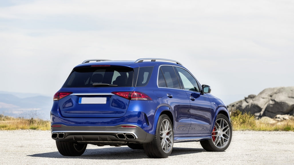 Mercedes GLE 63 ombouw diffuser uitlaatstukken
