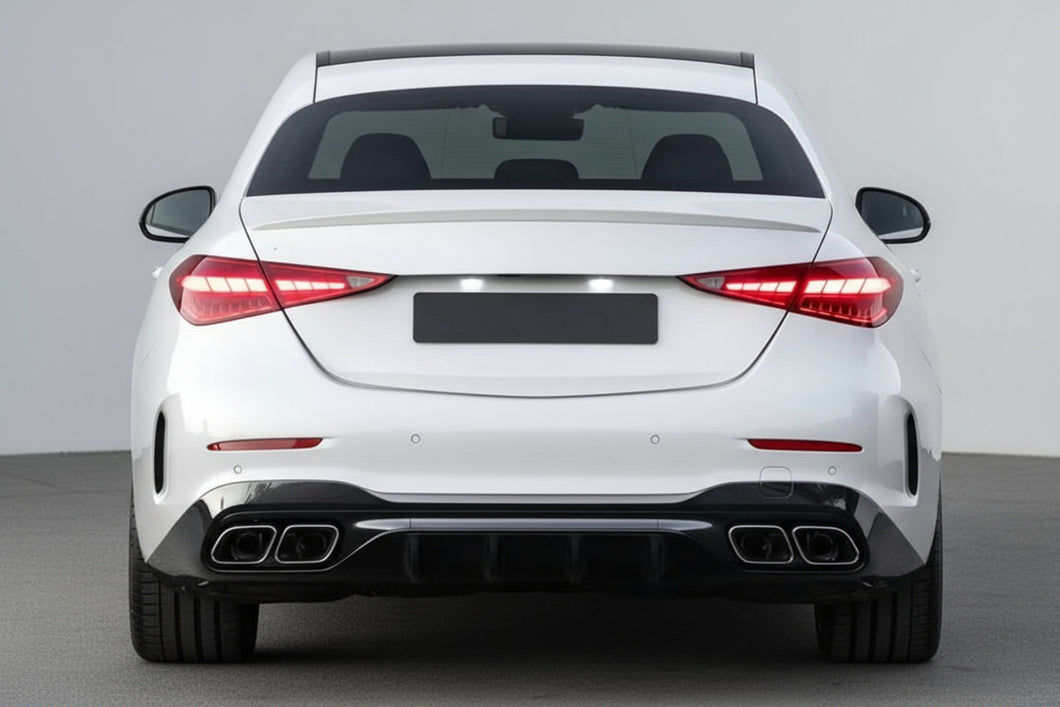 C63 AMG ombouw Diffuser uitlaatstukken