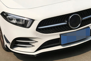 MERCEDES A35 A45 AMG W177 V177 voorbumper lip (04.2018-up)Design Black Edition