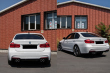 Afbeelding in Gallery-weergave laden, BMW M3 Performance look bumper diffuser uitlaat 4x

